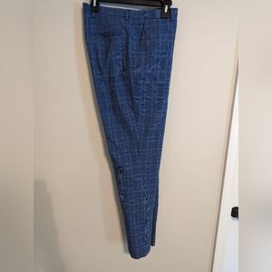 33x32 SlimFit Pants by JF J Ferrar Blue plaid
